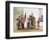 Children Doing Pledge of Allegiance-Dianne Dengel-Framed Giclee Print