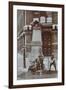 Children Drawing Water from the Aldgate Pump, London, August 1908-null-Framed Photographic Print