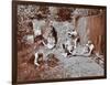 Children Dressed as Prehistoric Cave Dwellers, Birley House Open Air School, London, 1908-null-Framed Photographic Print