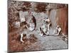 Children Dressed as Prehistoric Cave Dwellers, Birley House Open Air School, London, 1908-null-Mounted Premium Photographic Print