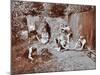 Children Dressed as Prehistoric Cave Dwellers, Birley House Open Air School, London, 1908-null-Mounted Photographic Print