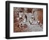 Children Dressed as Prehistoric Cave Dwellers, Birley House Open Air School, London, 1908-null-Framed Photographic Print