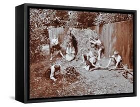 Children Dressed as Prehistoric Cave Dwellers, Birley House Open Air School, London, 1908-null-Framed Stretched Canvas