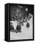 Children Dressed as Reindeer in Christmas Program at Elizabeth Morrow School-Nina Leen-Framed Stretched Canvas