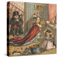 Children Dressing Up-English School-Stretched Canvas