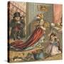 Children Dressing Up-English School-Stretched Canvas