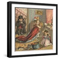 Children Dressing Up-English School-Framed Giclee Print