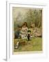 Children Eating a Picnic in the Woods-null-Framed Art Print