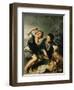 Children Eating a Pie, 1670-75-Bartolome Esteban Murillo-Framed Premium Giclee Print