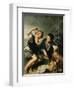 Children Eating a Pie, 1670-75-Bartolome Esteban Murillo-Framed Premium Giclee Print