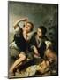 Children Eating a Pie, 1670-75-Bartolome Esteban Murillo-Mounted Giclee Print