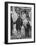 Children Eating Cotton Candy Given by a League of Women Voters-Ralph Crane-Framed Photographic Print