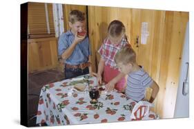 Children Eating Jelly Sandwiches-William P. Gottlieb-Stretched Canvas