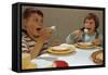 Children Eating Melting Ice Cream-William P^ Gottlieb-Framed Stretched Canvas