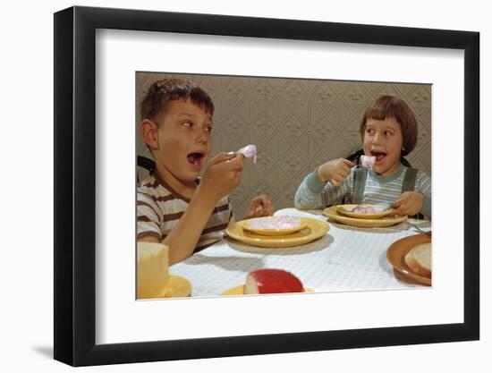 Children Eating Melting Ice Cream-William P. Gottlieb-Framed Photographic Print