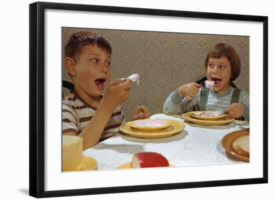 Children Eating Melting Ice Cream-William P. Gottlieb-Framed Photographic Print