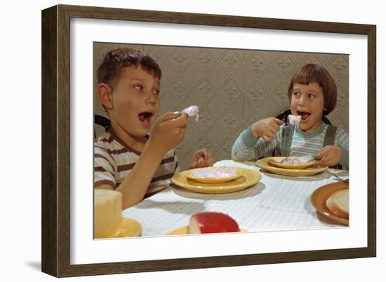 Children Eating Melting Ice Cream-William P. Gottlieb-Framed Photographic Print