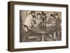 'Children emptying their money-boxes to invest in war loan', c1917, (1935)-Unknown-Framed Photographic Print