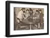 'Children emptying their money-boxes to invest in war loan', c1917, (1935)-Unknown-Framed Photographic Print