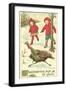 Children Encountering Turkey-null-Framed Art Print