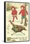 Children Encountering Turkey-null-Framed Stretched Canvas