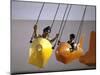 Children Enjoying Airplane Ride at Us Pavilion at World Agricultural Fair-John Dominis-Mounted Photographic Print