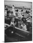 Children Entertaining Themselves While Their Mothers Compete in Bowling League-Stan Wayman-Mounted Photographic Print