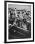 Children Entertaining Themselves While Their Mothers Compete in Bowling League-Stan Wayman-Framed Photographic Print