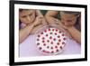 Children Eying Raspberry Dessert-William P. Gottlieb-Framed Photographic Print