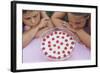 Children Eying Raspberry Dessert-William P. Gottlieb-Framed Photographic Print