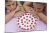 Children Eying Raspberry Dessert-William P. Gottlieb-Mounted Photographic Print