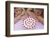 Children Eying Raspberry Dessert-William P. Gottlieb-Framed Photographic Print