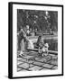 Children Feeding the Sparrows in Hyde Park, London, 1926-1927-null-Framed Giclee Print