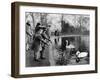 Children Feeding the Swans on the Serpentine, London, 1926-1927-null-Framed Giclee Print