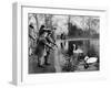 Children Feeding the Swans on the Serpentine, London, 1926-1927-null-Framed Giclee Print