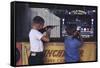 Children Firing Air Rifles at Fair Booth-William P. Gottlieb-Framed Stretched Canvas