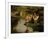 Children Fishing, 1882-Illarion Mikhailovich Pryanishnikov-Framed Giclee Print