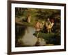 Children Fishing, 1882-Illarion Mikhailovich Pryanishnikov-Framed Giclee Print