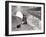 Children Fishing in River-null-Framed Premium Photographic Print