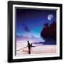 Children Fishing-Jurek Nems-Framed Giclee Print