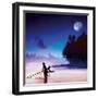 Children Fishing-Jurek Nems-Framed Giclee Print