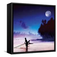 Children Fishing-Jurek Nems-Framed Stretched Canvas