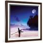 Children Fishing-Jurek Nems-Framed Premium Giclee Print