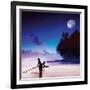 Children Fishing-Jurek Nems-Framed Premium Giclee Print