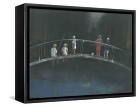 Children Fishing-Lincoln Seligman-Framed Stretched Canvas