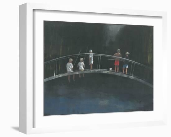Children Fishing-Lincoln Seligman-Framed Giclee Print