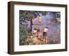 Children Fishing-Gustave Doré-Framed Giclee Print