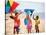 Children Flying Kites on the Beach-Bill Bachmann-Stretched Canvas