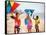 Children Flying Kites on the Beach-Bill Bachmann-Framed Stretched Canvas