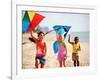 Children Flying Kites on the Beach-Bill Bachmann-Framed Photographic Print